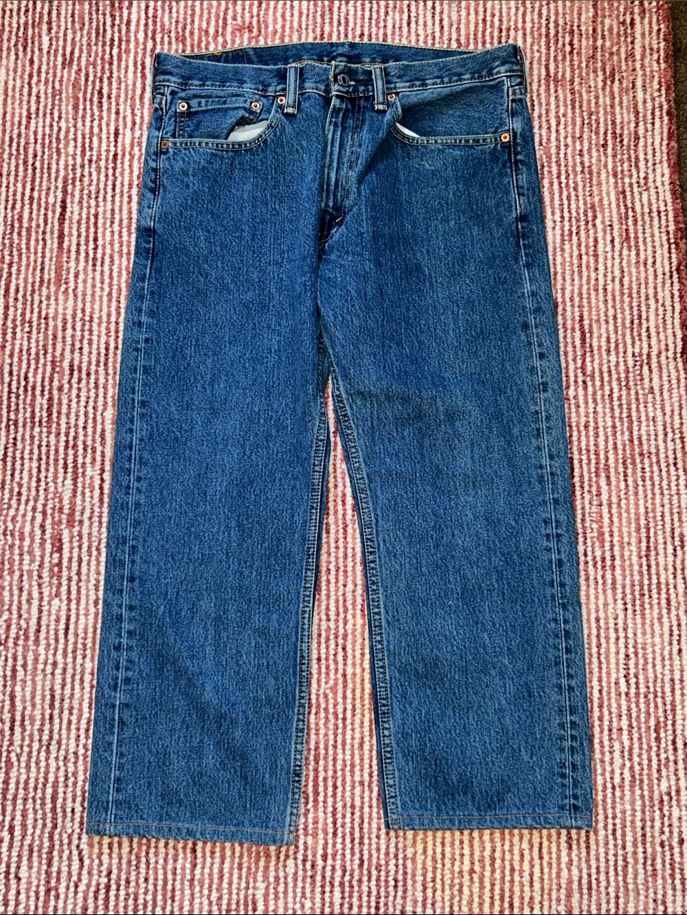 Levi's 505 Men's Dark Blue Straight Jeans